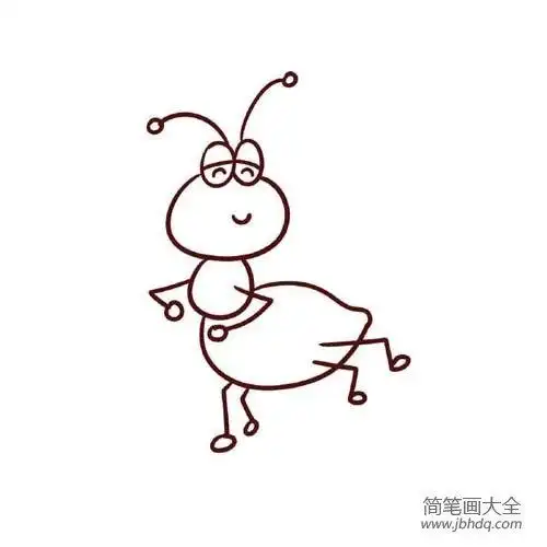 蚂蚁简笔画可爱彩色头像