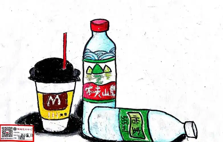 《矿泉水写生》金水湾暑假班素描基础班周一上午