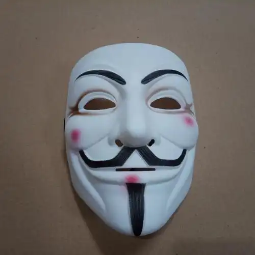 家柏饰(corated)v字仇杀队面具小丑全脸面具鬼舞步恐怖微笑死神黑客