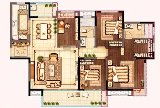 143平米气质非凡的户型值得一看