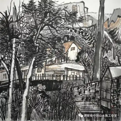 第六届谢家俊中国山水画工作室秋季写生太行——谢登科