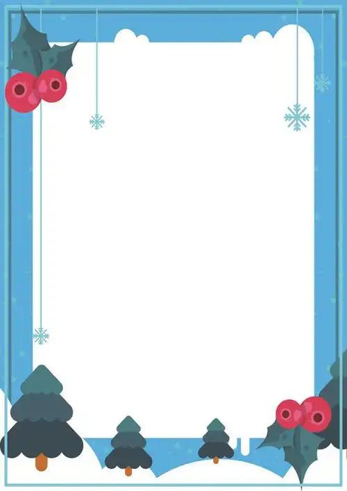 圣诞节封面信纸作文集背景