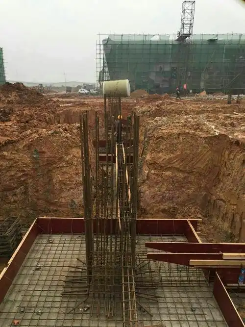 1#楼承台钢筋绑扎