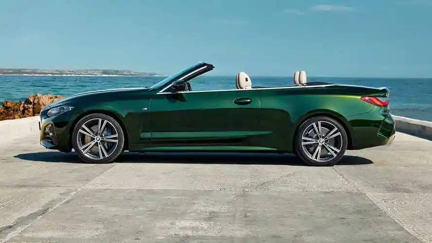 2021款宝马4系敞篷车亮相,海外起价35万元,折叠硬顶变软顶,大嘴越看越