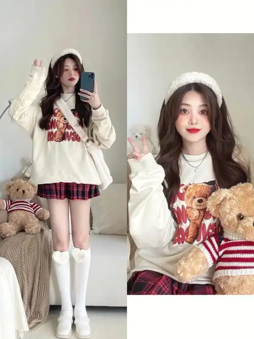 谁能拒绝毛茸茸的甜妹穿搭02太可爱惹