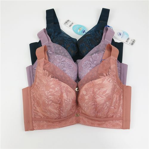 奥丝蓝黛加宽侧收副乳大胸显小cd薄棉杯舒适透气聚拢调整文胸5019