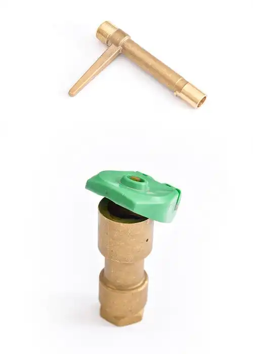 黄铜快速取水阀取水器6分1寸园林绿化取水器草坪铜洒水栓钥匙杆驰爵