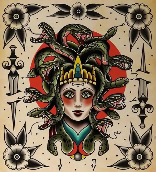 重庆大学城纹身店哪家好 分享一组old school纹身素材