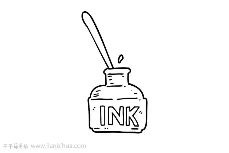 墨水简笔画画法