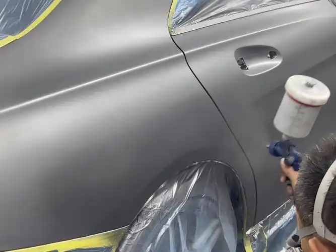 老粉的奔驰cla做喷漆进口金属漆,二十年老师傅操刀#同城优先推荐#专业