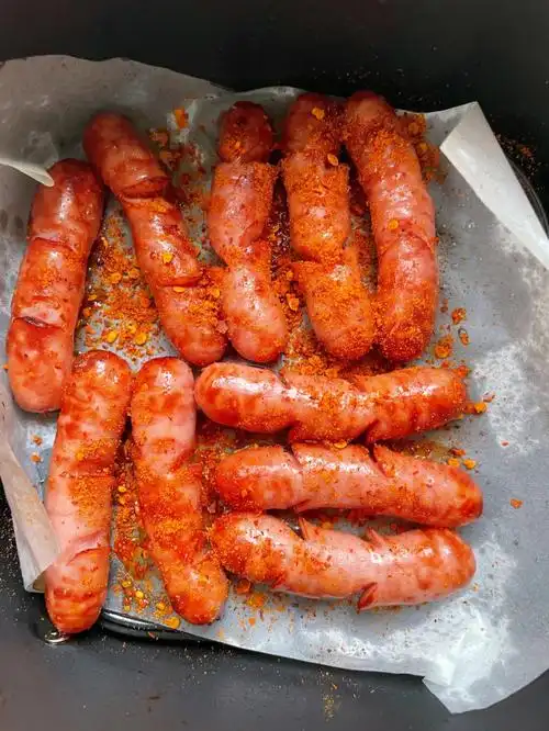 空气炸锅炸万物炸香肠真的太好吃了