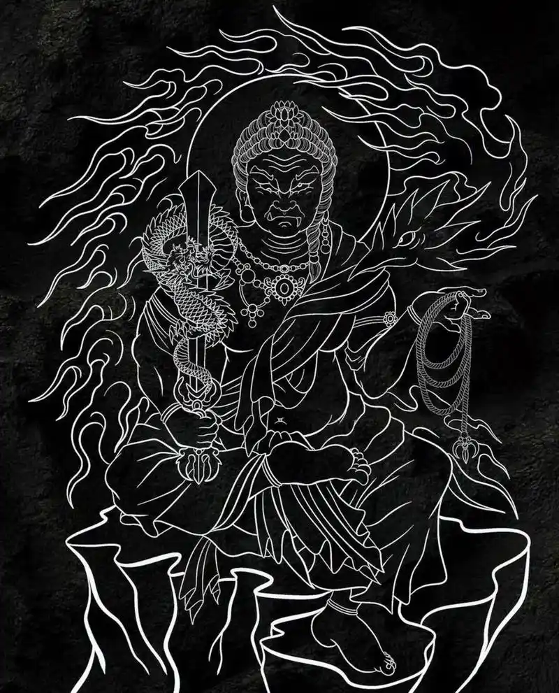 线条参考!#纹身图案手稿 #日式老传统 #纹身手稿 #老传统 - 抖音