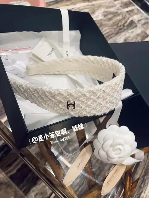 chanel22a纯白发箍
