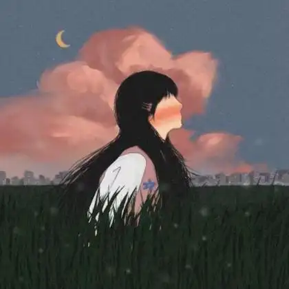 文艺手绘情侣头像