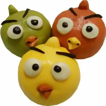 速冻面点手工卡通包子馒头可爱动物企鹅猪猪小鸟儿童早餐方便速食愤怒