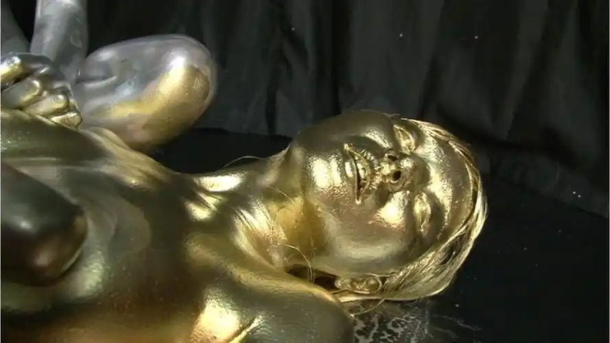 metallic body painting 003