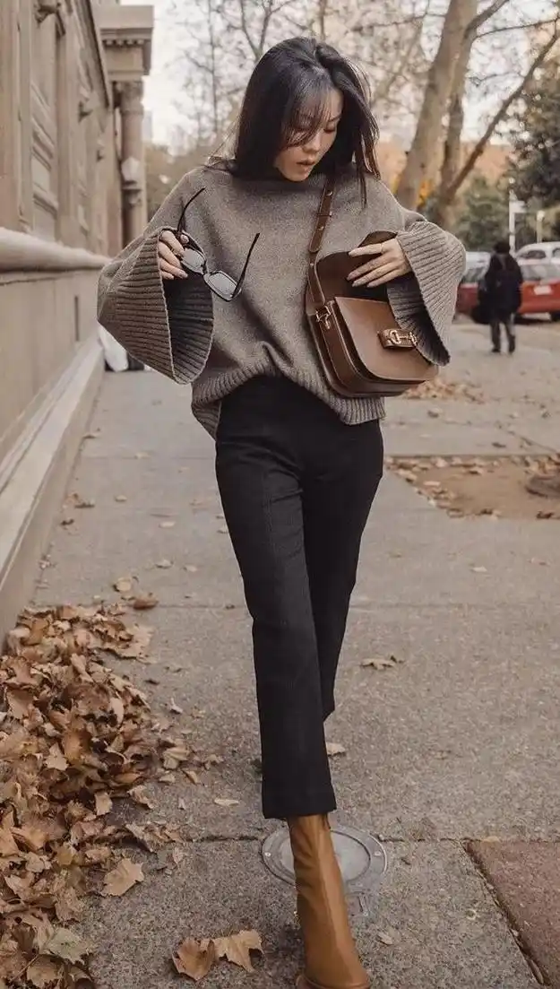 原创今年冬天流行穿上松下紧轻松让你显高10厘米显瘦10斤