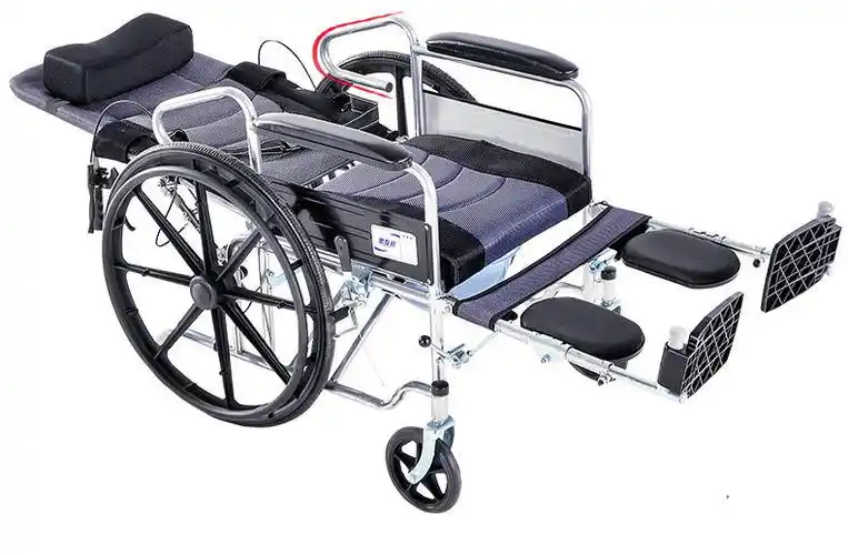 衡互邦全躺轮椅折叠轻便带坐便老人便携多功能超轻手推车瘫痪病人烤漆