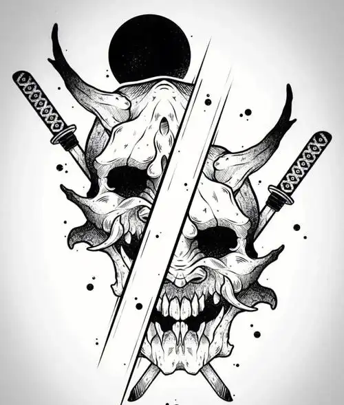 太原纹身暗黑系手稿分享