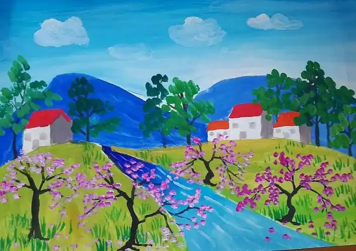 流淌的时光 牛嘉妮水粉画作品展