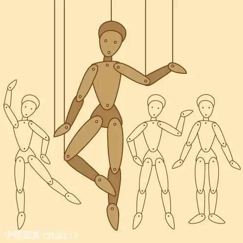 牵线木偶的简笔画