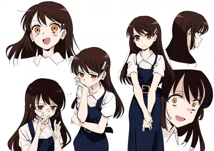 二次元人物设定表情参考