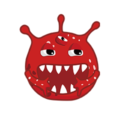 病毒小怪兽表情包系列[z我顶]