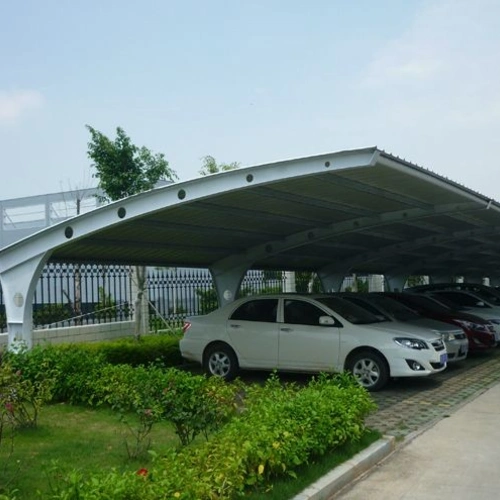 钢结构阳光板,彩钢板车棚 - 产品展示 - 上海鼎恩膜结构工程有限公司