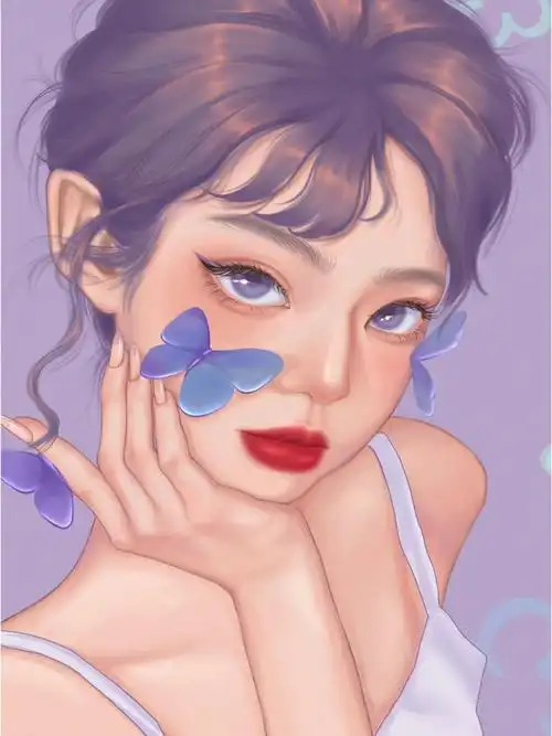 画了一个美女子0505