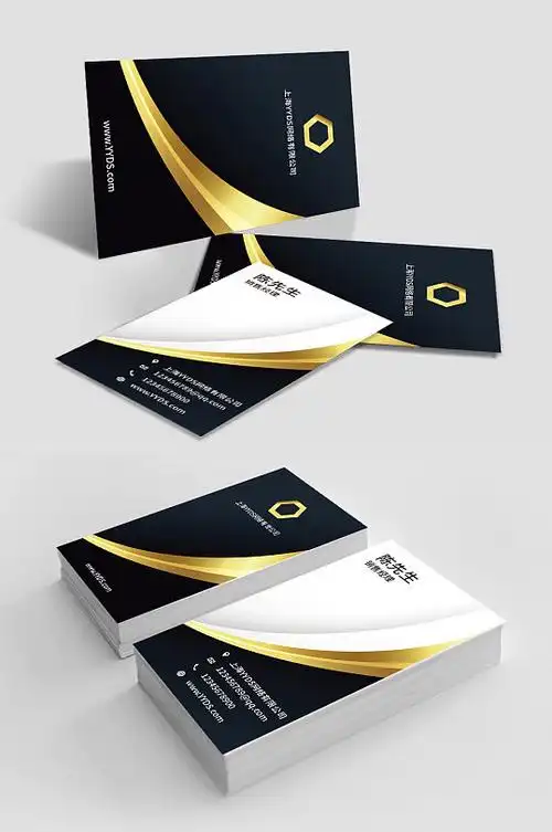 黑色黑金名片图片-黑色黑金名片设计素材-黑色黑金名片模板下载