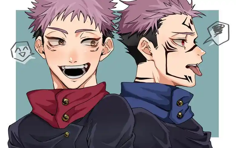 宿虎双子パロneko的咒术回战插画图片