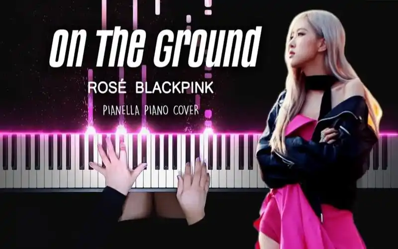 粉墨blackpink朴彩英solo出道曲ontheground特效钢琴pianellapiano
