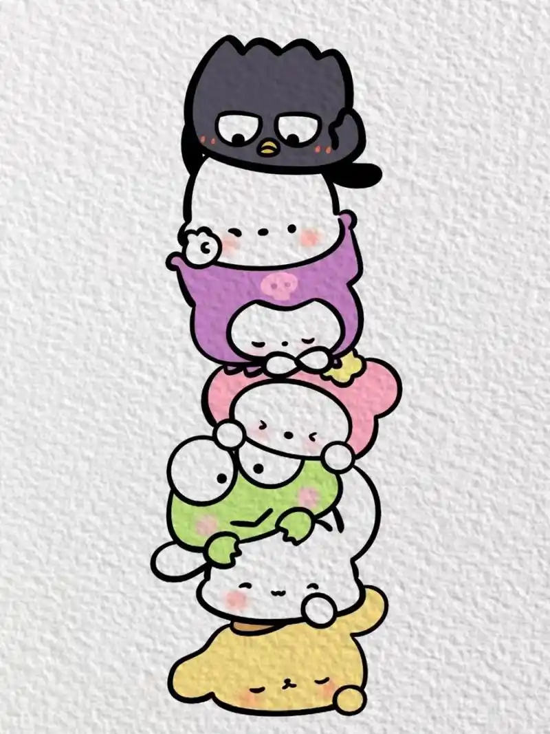 简笔画|【三丽欧叠叠乐】(附过程) 95 95 95 【用具】 44pro