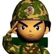 卡通军官敬礼头像 卡通帅气军人敬礼q版头像_微信头像图片大全