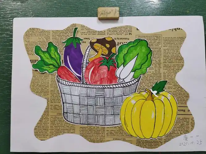 学习画蔬菜绘画以及尝试丰富的色彩,层次搭配,并能利用已有的生活经验