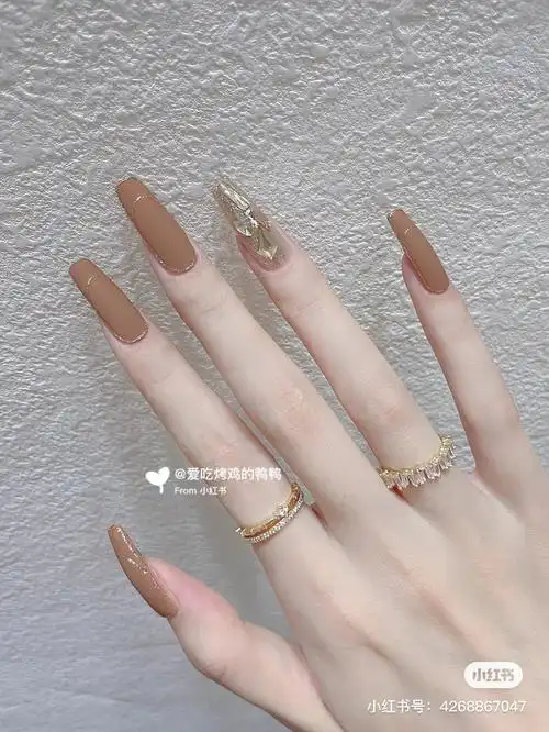 穿戴甲定制美甲成品新款指甲贴片显白秋季长款光疗显白