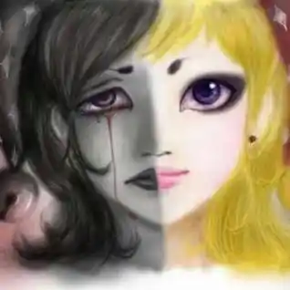 求类似于这种图片的,双面性,一半善,一半恶(qq头像) - 你问我答网