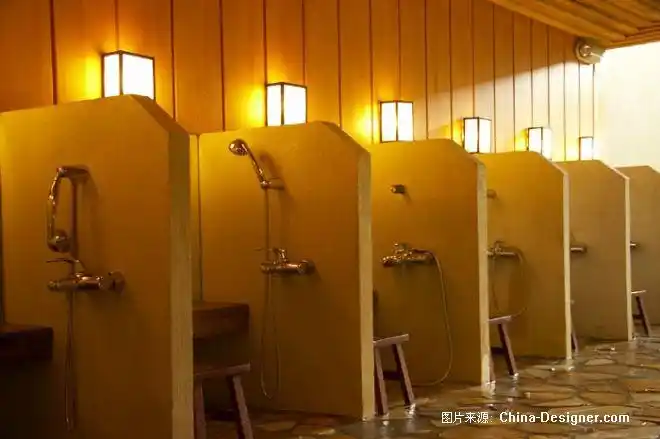 公共淋浴房-广州旺明机构的设计师家园-1-5万,卫浴,黄色,中式