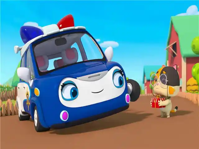 宝宝巴士之汽车帮帮队,菜鸟警车,心系百姓,勇往前行!