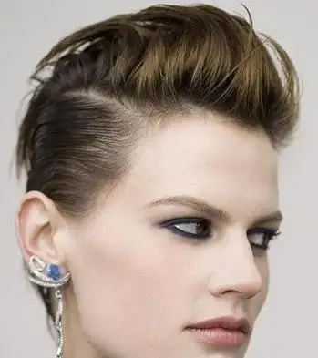 欧美潮女莫西干发型图片个性是炫出来的