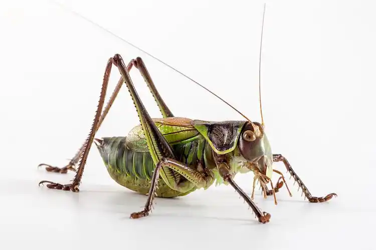 白背景上的蝈蝈图片下载