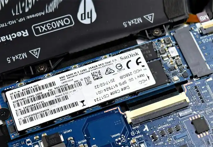 惠普elitebookx3601030g2拆机升级m2sata固态硬盘