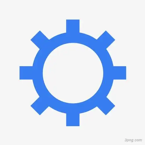 设置蓝色图标png素材透明免抠图片-图标元素