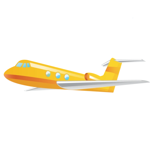 飞机装饰卡通分割线线条蓝色装饰元素