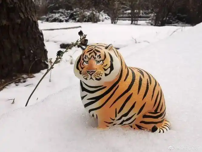 萌虎出没请注意他把老虎画成胖胖的肉球引77万网友强势围观