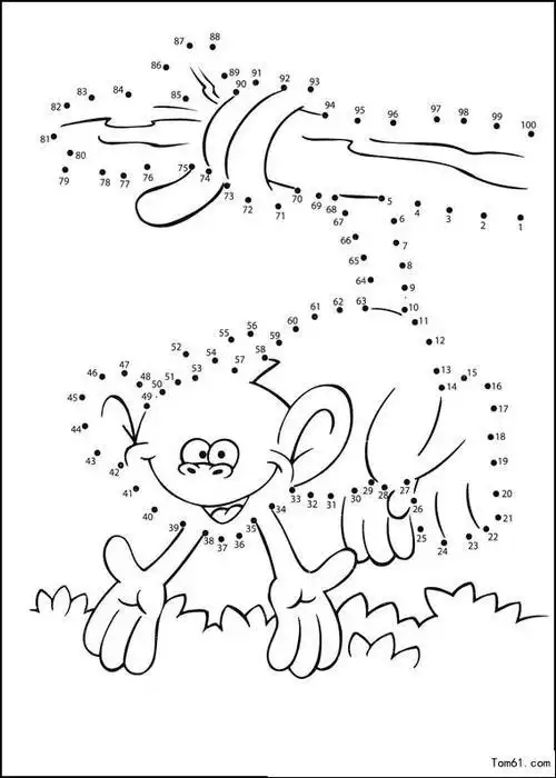 数字连线3-简笔画图片-儿童资源网手机版