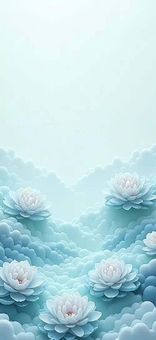 创意荷花壁纸,清新淡雅如诗如画