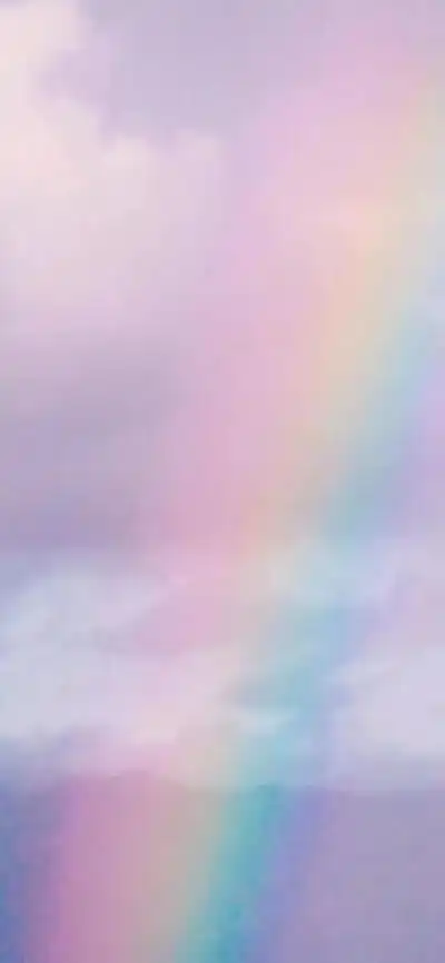 可爱少女彩虹壁纸