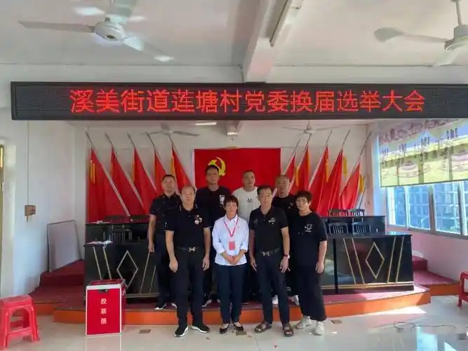 溪美街道圆满完成15个村(社区)党组织换届选举工作
