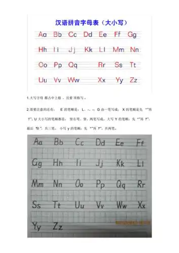 大写字母的正确读音『大写26个字母的正确读音』